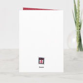 Briefe an den Weihnachtsbaum geklappt Feiertagskarte (Rückseite)