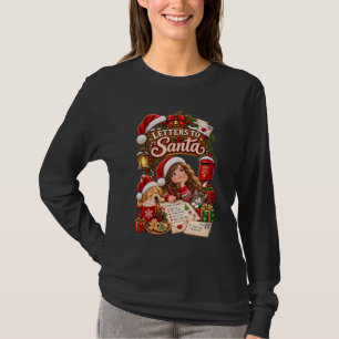 Briefe an den Weihnachtsmann Vintage-Weihnachtswün T-Shirt