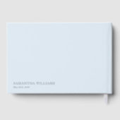 Briefe an die Braut Chic Elegant etwas Blaues Gästebuch (Rückseite)