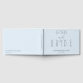 Briefe an die Braut Chic Elegant etwas Blaues Gästebuch (Voll)