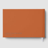 Briefe an die Braut Chic Elegante Untergang Gästebuch (Rückseite)