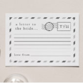 Briefe an die Braut Hinweiskarte