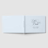 Briefe an die Braut, modern, elegant, hellblau Gästebuch (Voll)