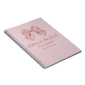 Briefe an die Braut, rosa Bug eleganter Sake Notizblock (Rechte Seite)