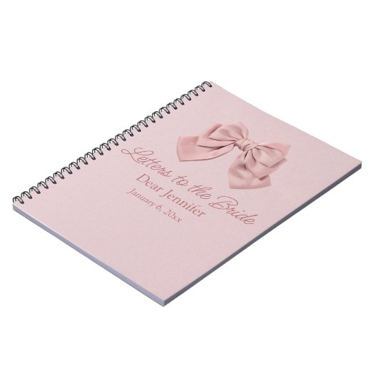 Briefe an die Braut, rosa Bug eleganter Sake Notizblock (Linke Seite)