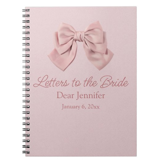 Briefe an die Braut, rosa Bug eleganter Sake Notizblock (Vorderseite)