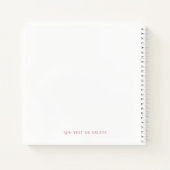 Briefe an die Brautdusche Bachelorette Gästebuch Notizblock (Rückseite)