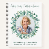 Briefe an die Mutter im Himmel Gewohntes Foto Trau Notizblock (Vorderseite)