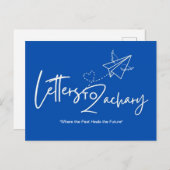 Briefe an die Zachary Postkarte (Vorne/Hinten)