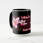 Briefe an Lily Book Tasse (Vorderseite Links)