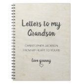 Briefe an mein Enkel Keepake Journal Notizblock (Vorderseite)