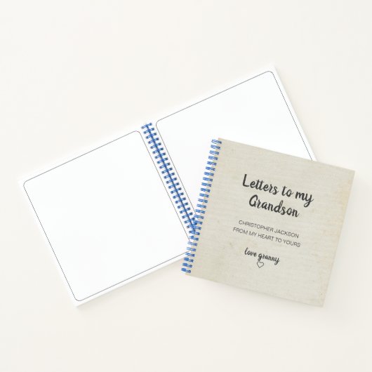 Briefe an mein Enkel Keepake Journal Notizblock (Innenseite)