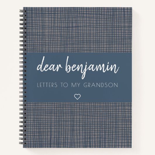 Briefe an mein Enkel Keepake Journal Notizblock (Vorderseite)