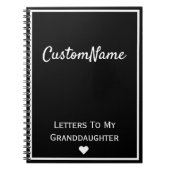 Briefe an mein Enkeltochter-Journal Notizblock (Vorderseite)