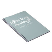 Briefe an mein Enkeltochter Keepake Journal Notizblock (Rechte Seite)