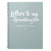 Briefe an mein Enkeltochter Keepake Journal Notizblock (Vorderseite)