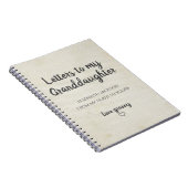 Briefe an mein Enkeltochter Keepake Journal Notizblock (Rechte Seite)