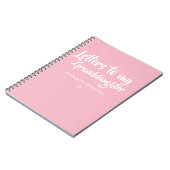 Briefe an mein Enkeltochter Keepake Journal Notizblock (Linke Seite)