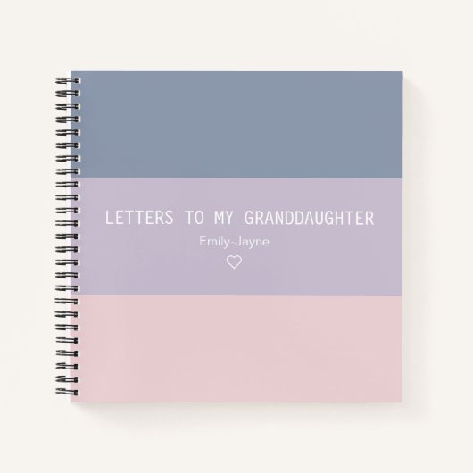 Briefe an mein Enkeltochter Keepake Journal Notizblock (Vorderseite)