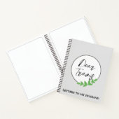 Briefe an mein Handschrift Notizblock (Innenseite)