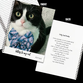 Briefe an mein Katzen-Gedenkbuch mit Foto und Gedi Notizblock