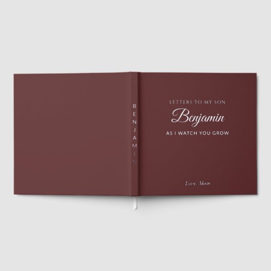 Briefe an mein Son Personalisiert Keepake Journal Gästebuch (Voll)