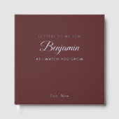 Briefe an mein Son Personalisiert Keepake Journal Gästebuch (Vorderseite)