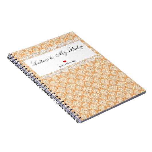 Briefe an meine Babydusche Geschenk Personalisiert Notizblock (Rechte Seite)