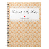 Briefe an meine Babydusche Geschenk Personalisiert Notizblock (Vorderseite)