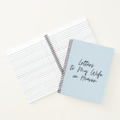 Briefe an meine Ehefrau im HimmelsNotebook Notizblock (Innenseite)