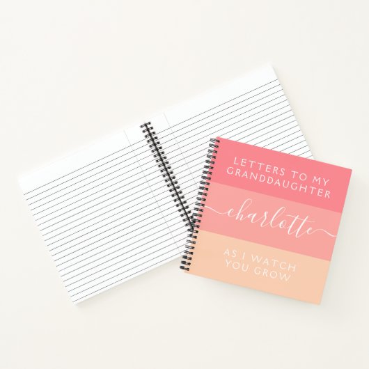 Briefe an meine Enkelin, während ich sehe, wie du Notizblock (Innenseite)