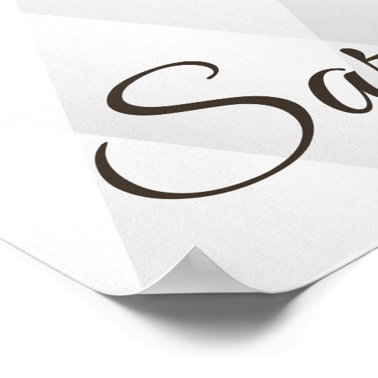 Briefe an meine Husband Liebe elegant Luxus Poster (Ecke)