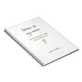 Briefe an meine Mutter – Personalisierter Brief Notizblock (Rechte Seite)