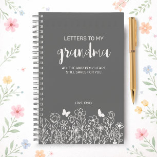 Briefe an meine Oma Trauertagebuch in Aschgrau Notizblock
