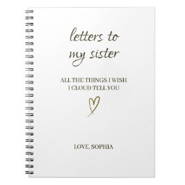 Briefe an meine Schwester – Personalisierter Brief Notizblock