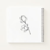 Briefe an meine Tochter moderne, einfache Blume Notizblock (Rückseite)