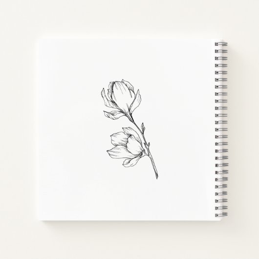 Briefe an meine Tochter moderne, einfache Blume Notizblock (Rückseite)