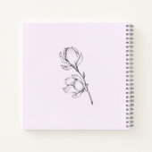 Briefe an meine Tochter moderne, einfache Blume Notizblock (Rückseite)