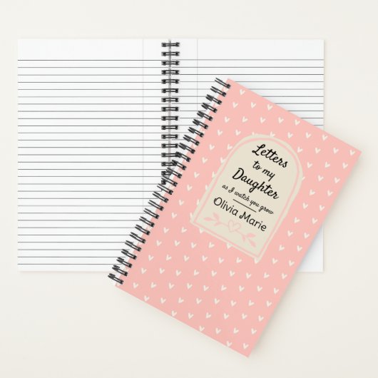 Briefe an meine Tochter, während ich sehe, wie du  Notizblock (Innen)