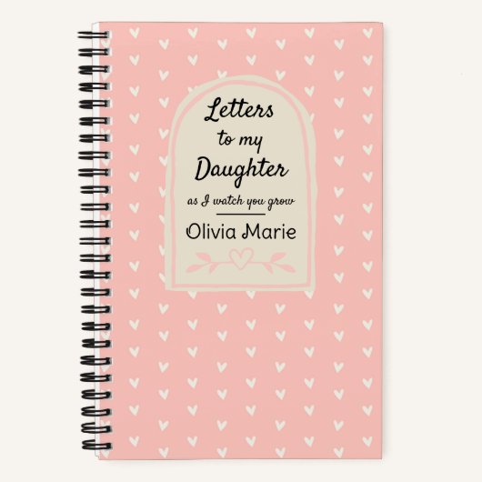Briefe an meine Tochter, während ich sehe, wie du  Notizblock (Vorderseite)