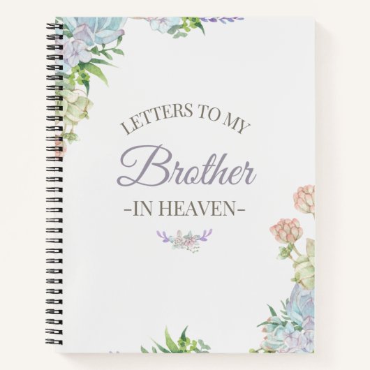 Briefe an meinen Bruder im HimmelsNotebook Notizblock (Vorderseite)