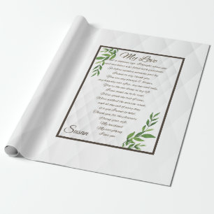 Briefe an meinen Ehemann Geschenkpapier