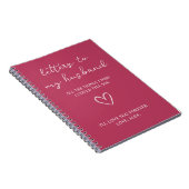 Briefe an meinen Ehemann Notizblock (Rechte Seite)