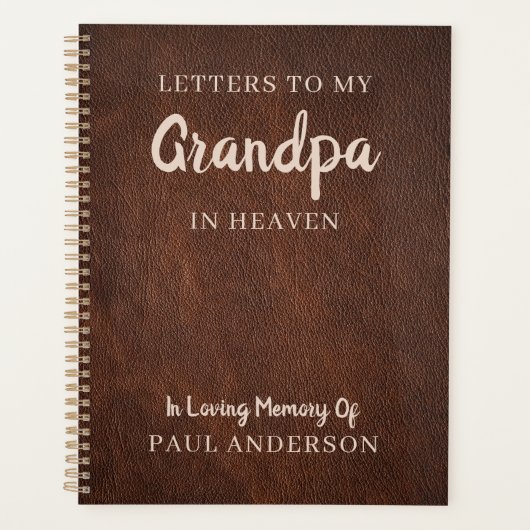 Briefe an meinen Großvater im Himmel, in denen er  Planer (Vorderseite)