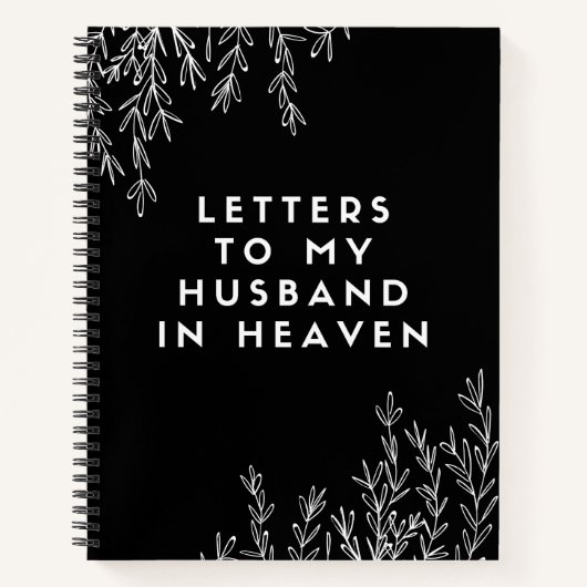 Briefe an meinen Mann im Himmel-Notebook Notizblock (Vorderseite)