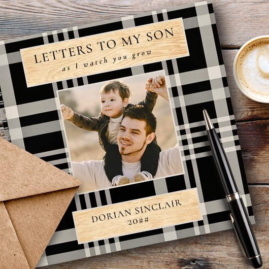 Briefe an meinen Sohn Buffalo Karierte Imitate Hol Notizblock