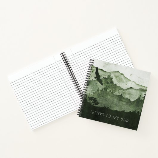Briefe an meinen Vater Grüne Berge Keepake Journal Notizblock (Innenseite)