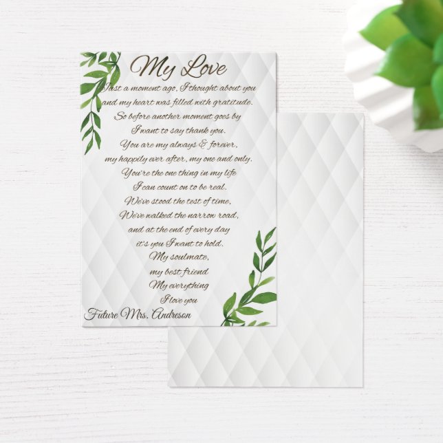 Briefe an meinen zukünftigen Ehemann (Schreibtisch)