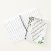 Briefe an meinen zukünftigen Ehemann Notizblock (Innenseite)