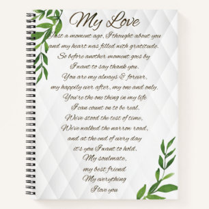 Briefe an meinen zukünftigen Ehemann Notizblock